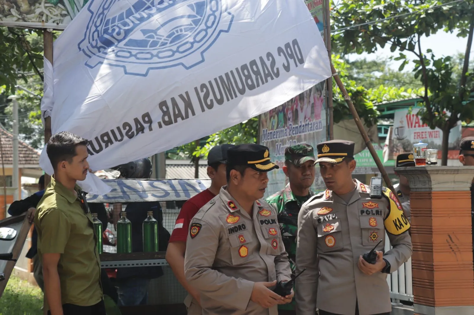 Wujudkan Harkamtibmas, Kapolres Pasuruan Kawal Peringatan Hari Buruh Internasional (May Day)