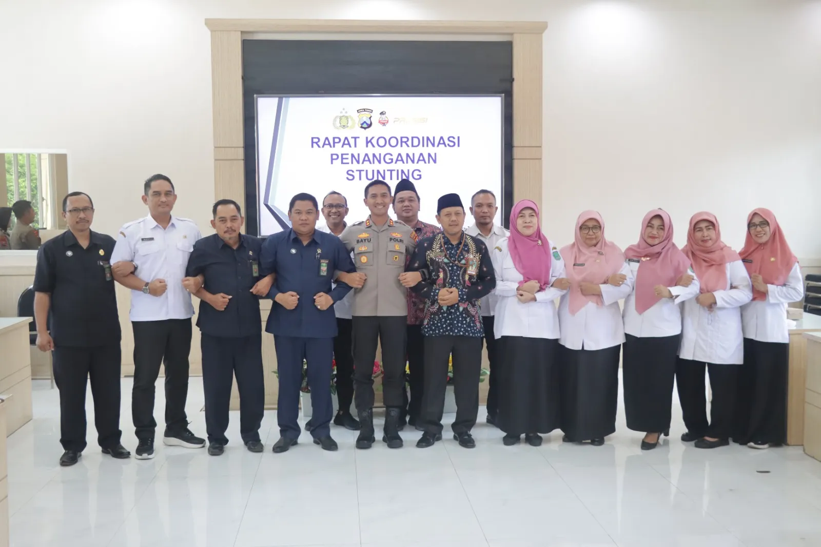 Wujudkan Percepatan Penurunan Stunting, Kapolres Pasuruan Pimpin Rakor Bersama Stake Holder Instansi Terkait*