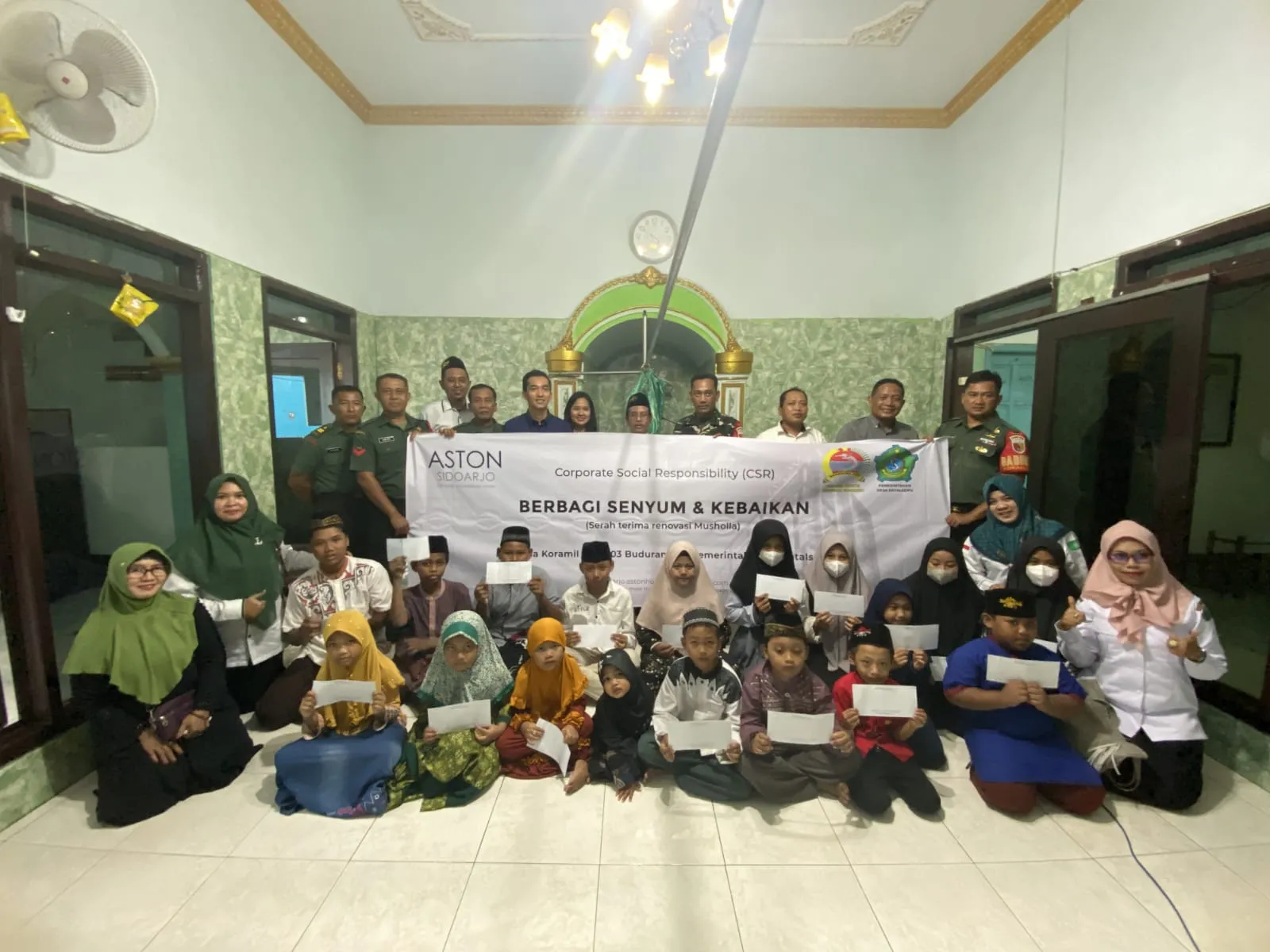 ASTON SIDOARJO & KORAMIL 0816/03 BUDURAN SALURKAN BANTUAN KEPADA YATIM & DHUAFA