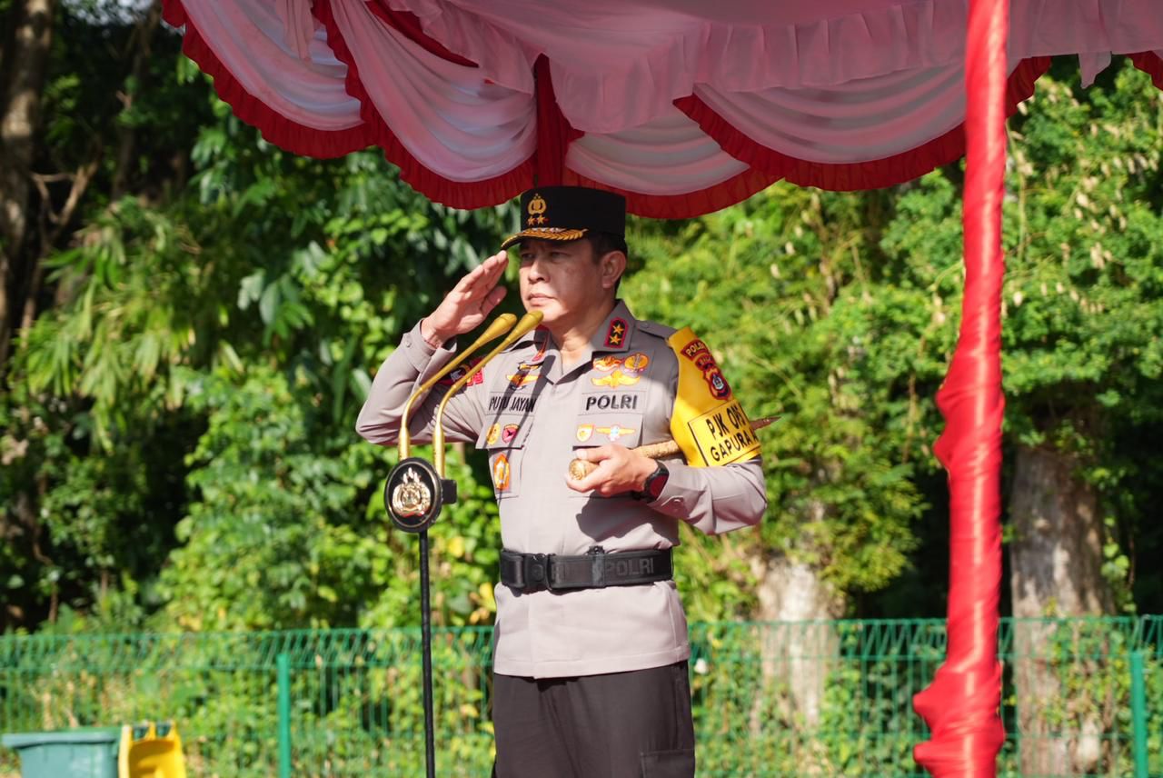 Kapolda Bali Pimpin Apel Gelar Pasukan Pengamanan 29th Asean Socio-Council Community