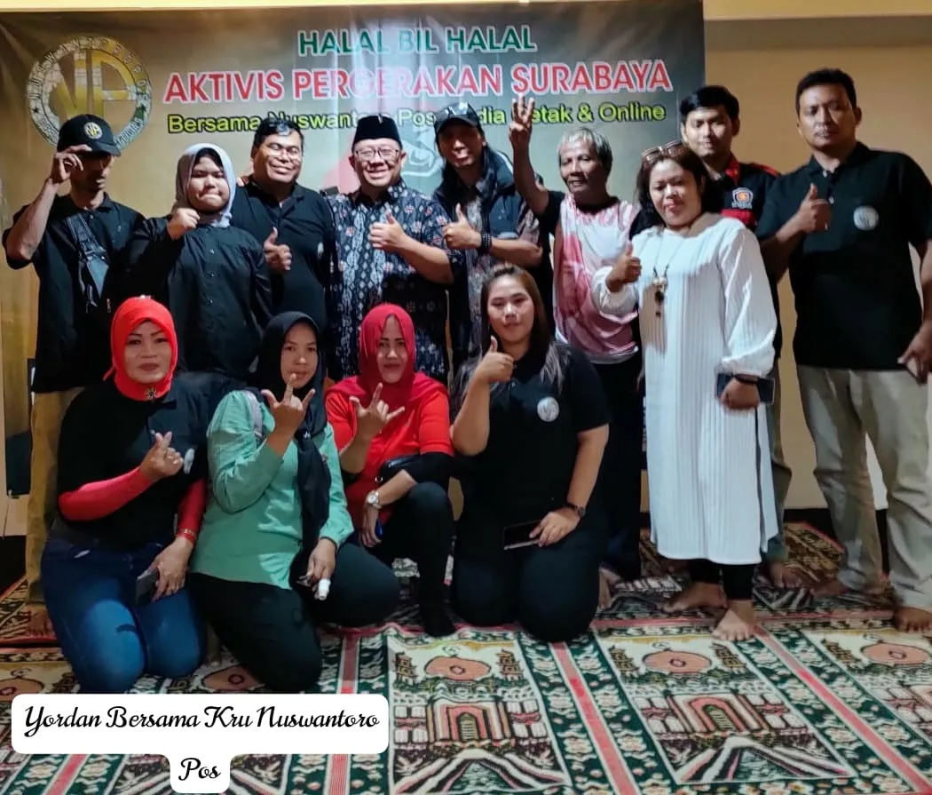 Aktivis Pergerakan Surabaya bersama Media Nuswantoro Pos Mengadakan Halal Bi Halal di Ball Room Suroboyo KAZA MALL
