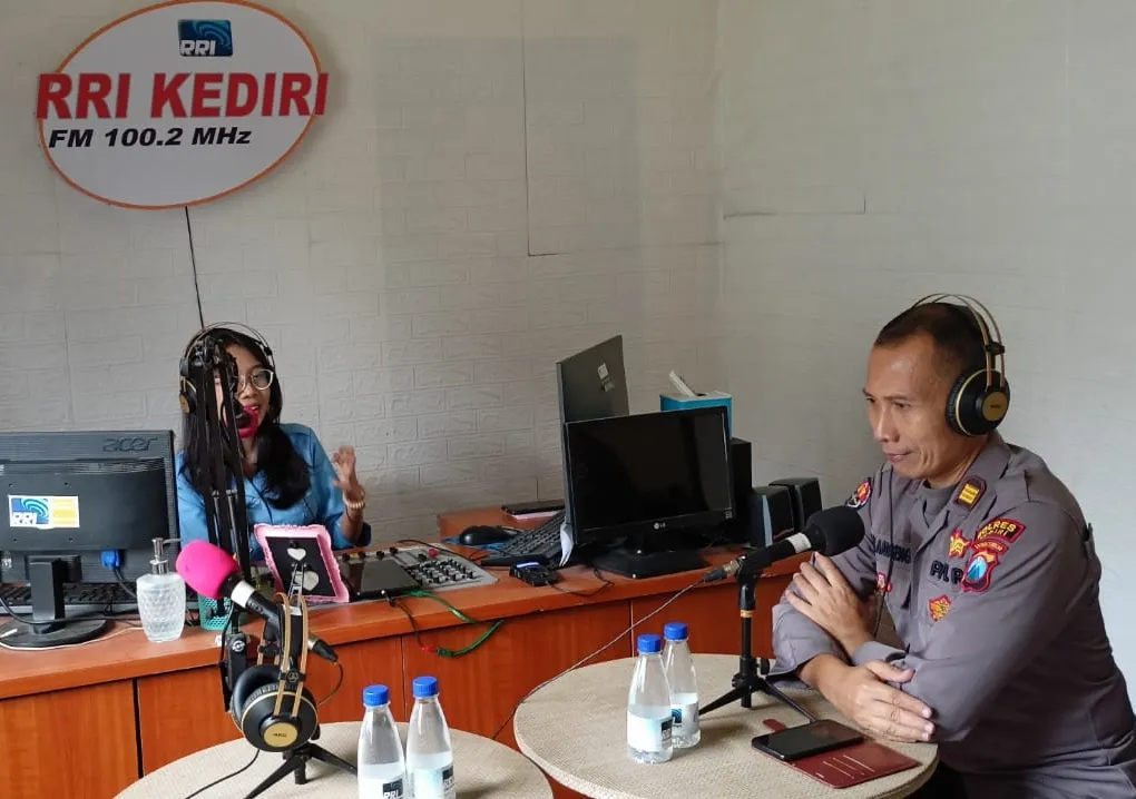 Gandeng Media, Polres Kediri Sampaikan Cara Cerdas Tangkal Hoax 