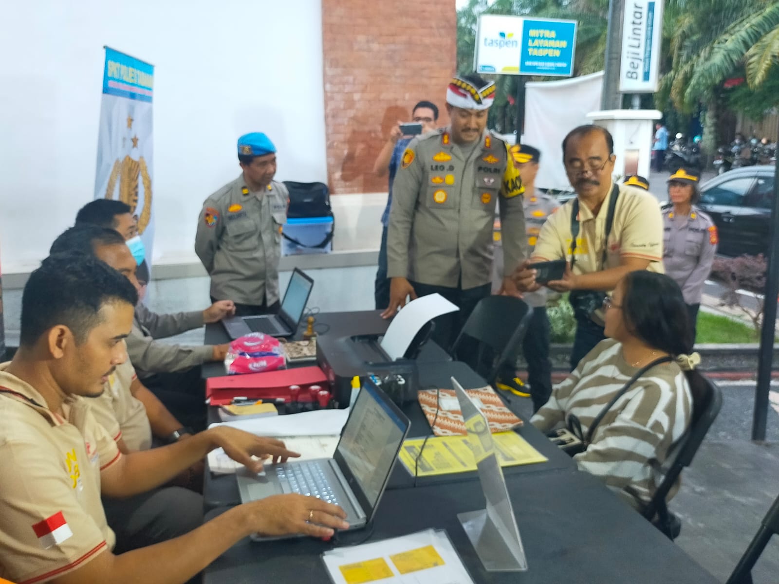 Kapolres Tabanan Cek Pelayanan Publik Bale Bengong corner