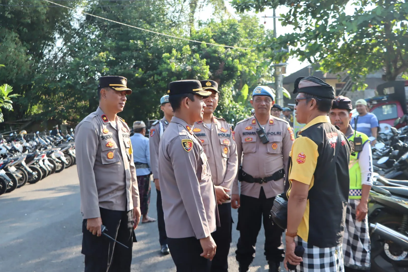 Kapolres AKBP Teguh Priyo Wasono, Turun Pantau Pemilihan Kelian Desa Adat Mengwi