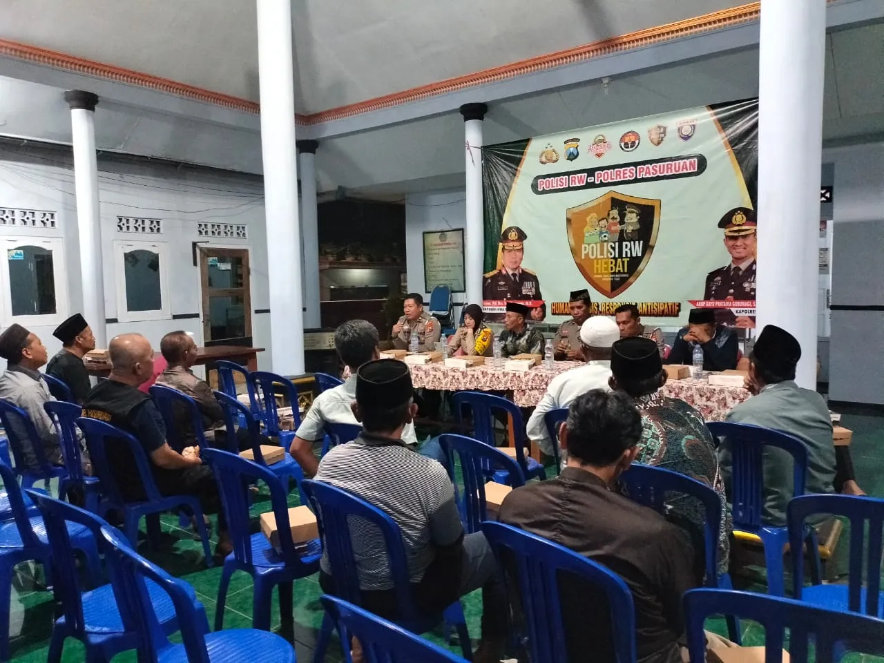 Tingkatkan Sinergitas, Polisi RW Polres Pasuruan Gelar Silaturahmi Bersama Ketua RW Se-Kelurahan Kejayan