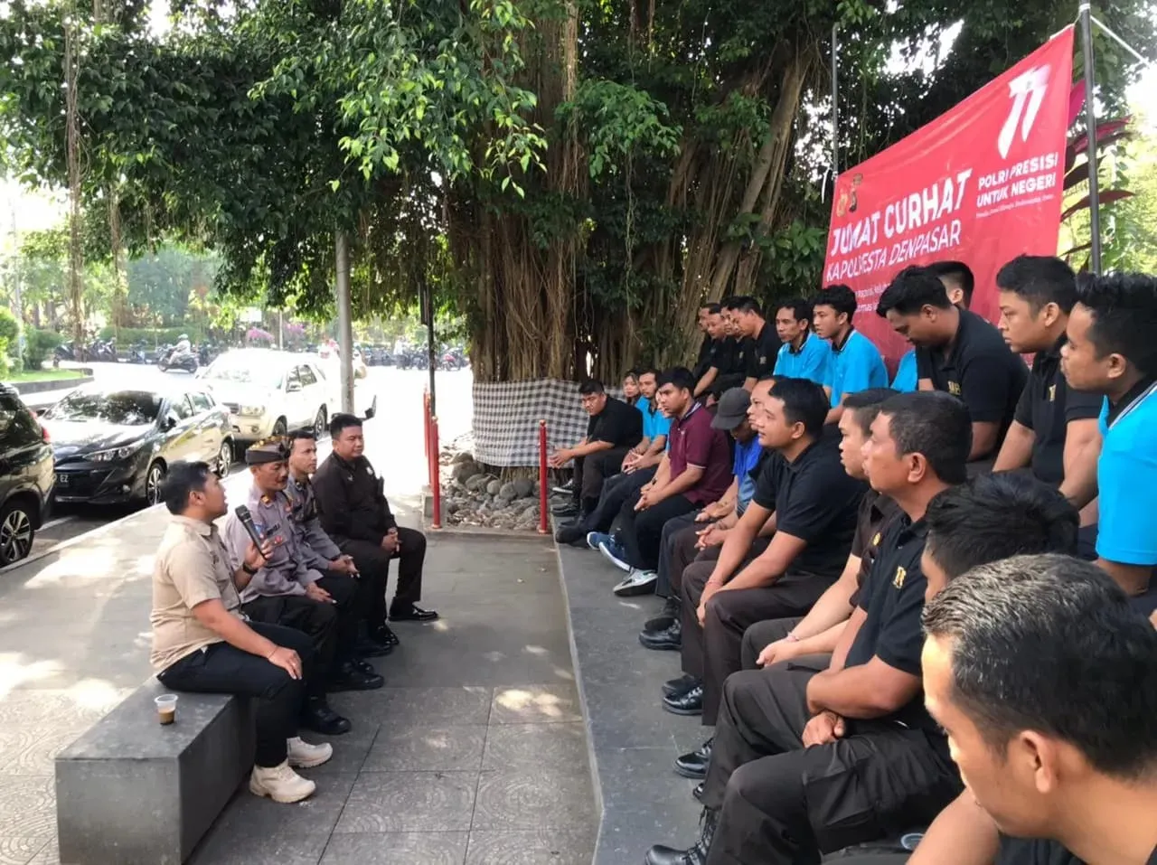 Polsek Denut mengajak Satuan Pengamanan untuk punya sence of crime