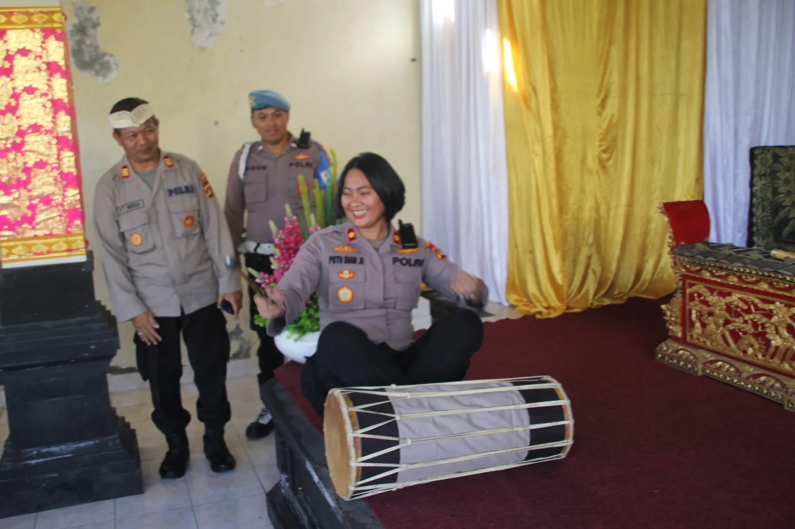 Wakapolres Badung Buka Lomba Mekendang Tunggal Anak anak Se-Kabupaten Badung