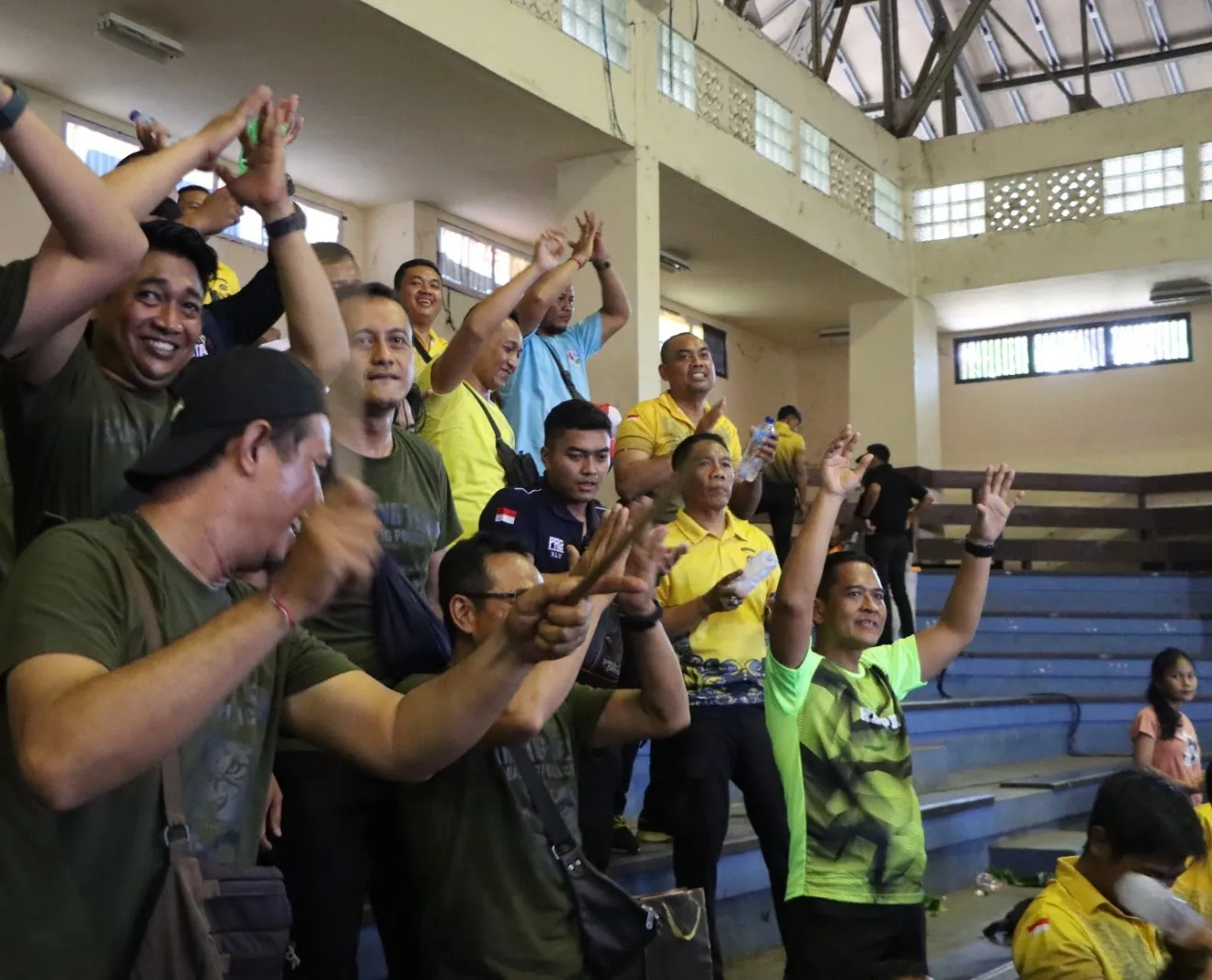 Tim Voli Polres Badung Menang di Babak Semi Final Melawan Tim Voli Polres Karangasem