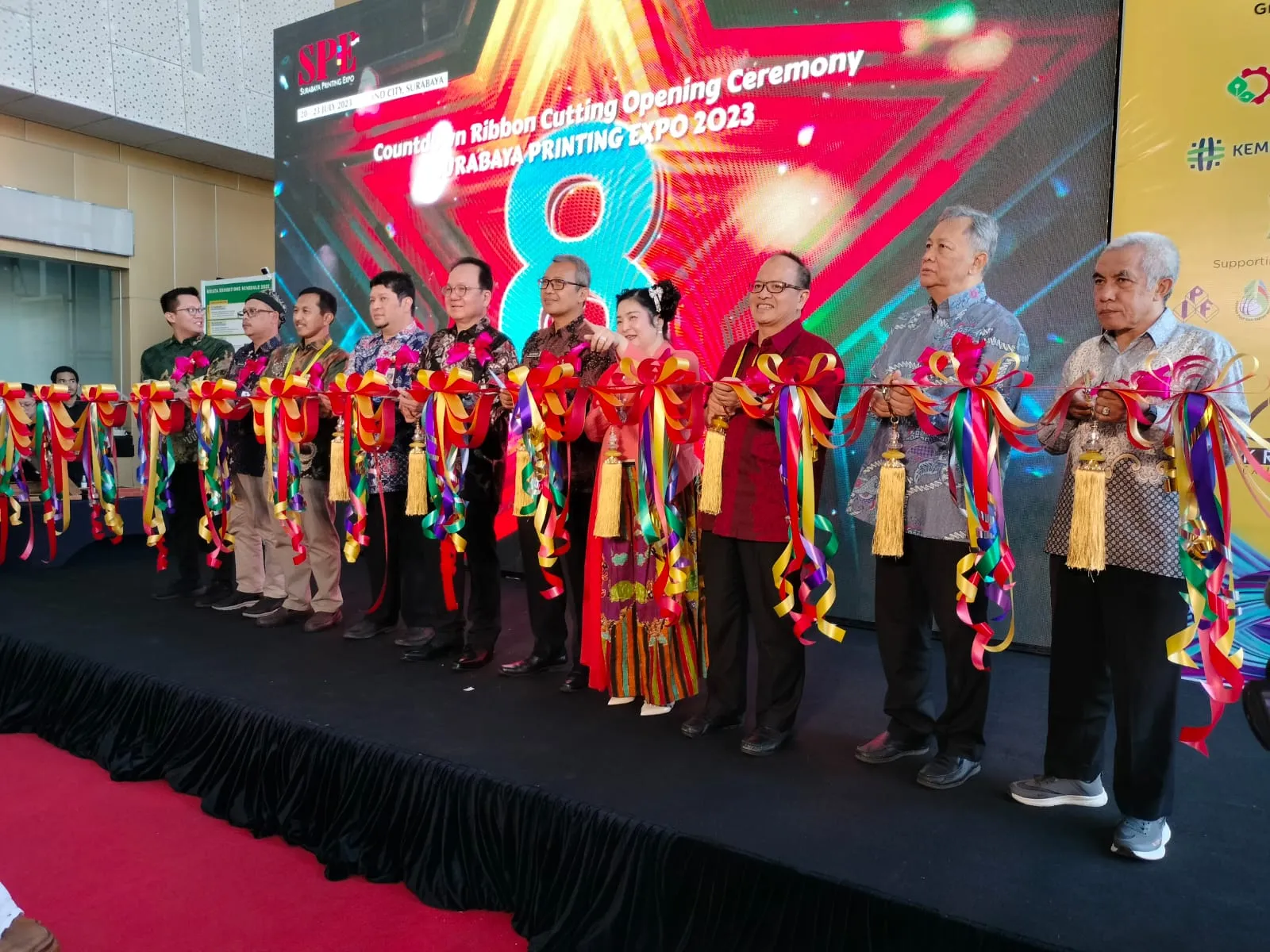 Pameran Surabaya Printing Expo 2023 Resmi Di Buka