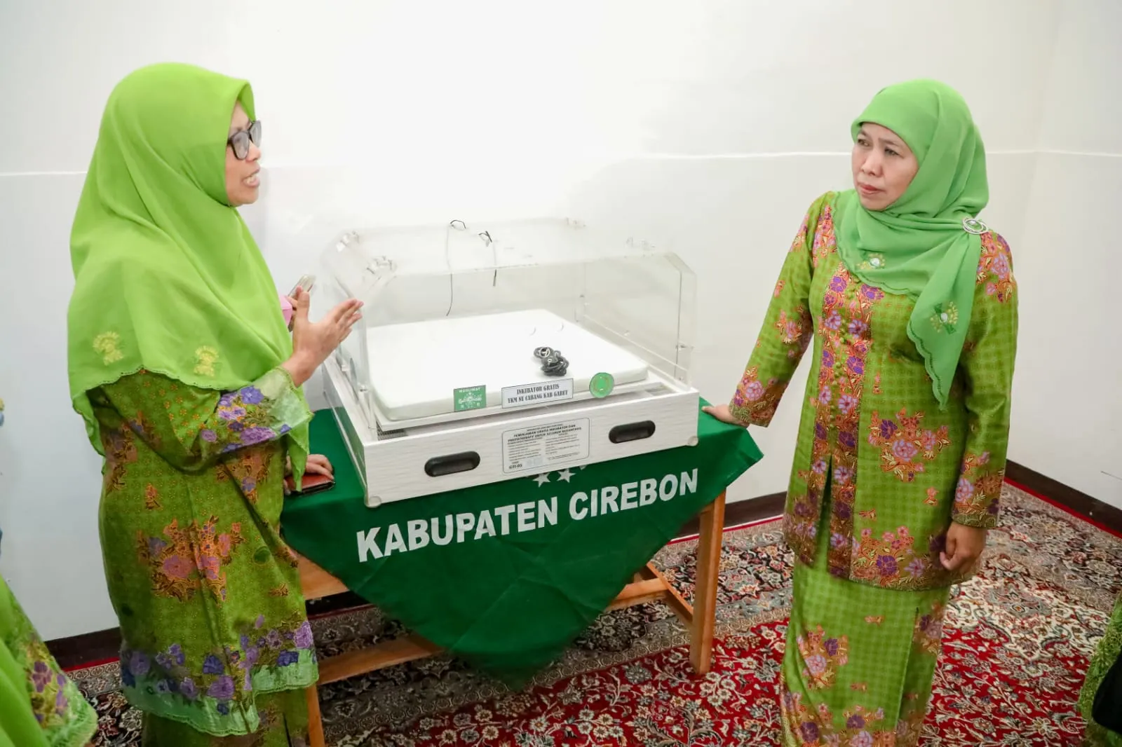 Khofifah Serahkan Bantuan Inkubator dan Fototerapi Gratis