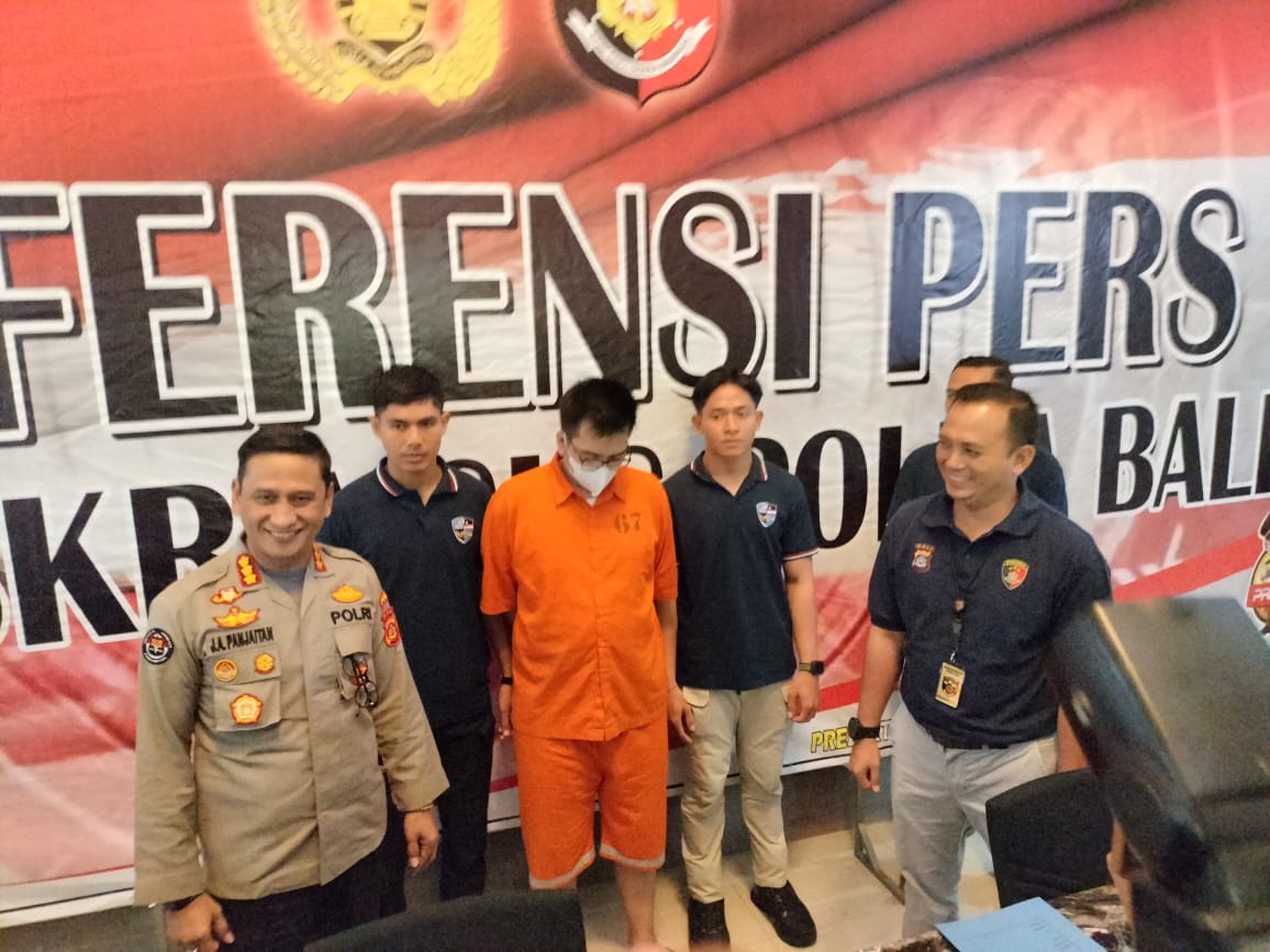 Polda Bali Tangkap Residivis Kasus Carding.