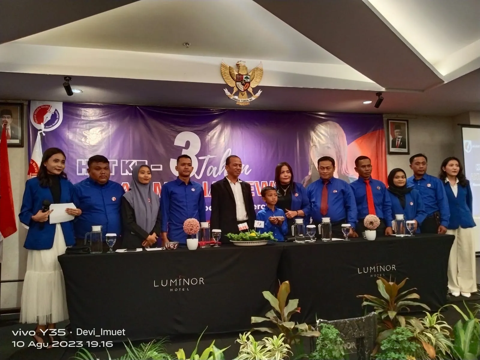 Direktur Utama PT Zona Peristiwa Indonesia Hadiri HUT Akuratmedianews.com Ke 3