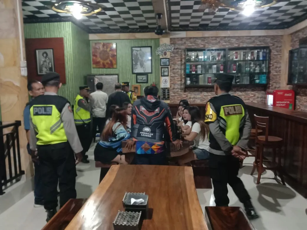 Ops Pekat Agung 2023 Polres Tabanan, Sidak Tempat Hiburan Malam Tabanan, Jumat 11 Agustus 2023.