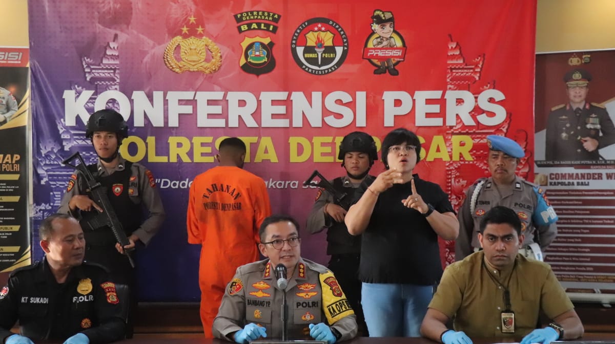 Polresta Denpasar Amankan WD Pelaku Perkosaan WNA Asal Brazil