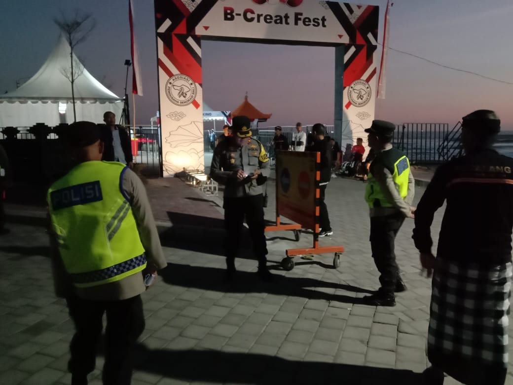 Polres Tabanan Terjunkan 45 Personil Amankan Pembukaan Bali Creative Festival 2023