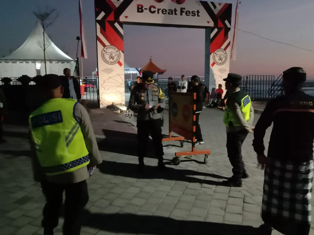 Polres Tabanan Terjunkan 45 Personil Amankan Pembukaan Bali Creative Festival 2023
