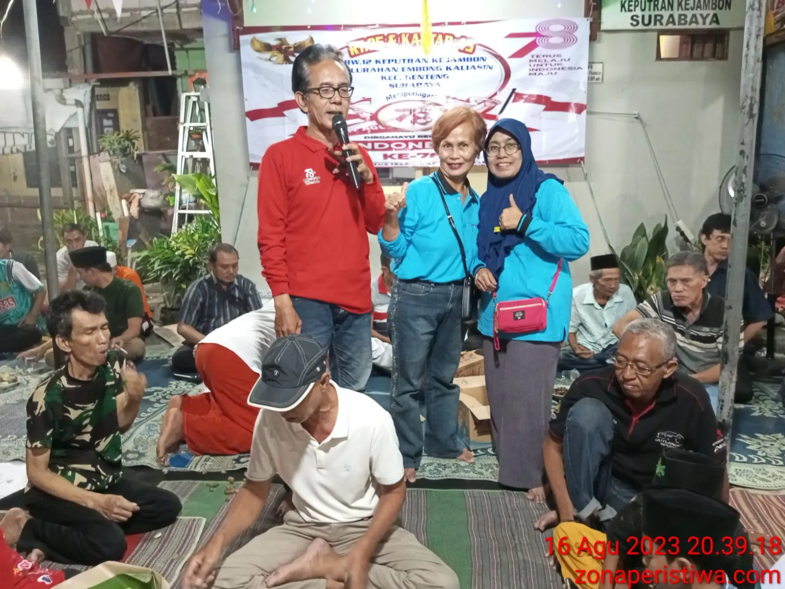 Guyub rukun Warga RT 04 & 05 Memperingati Malam Tasyakuran HUT RI yang ke - 78 Tahun