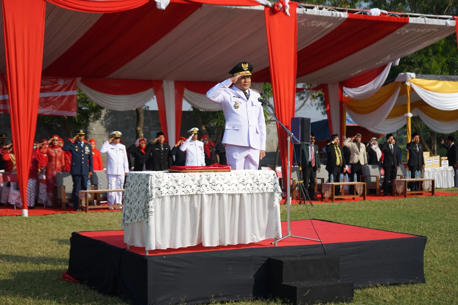 Upacara HUT Kemerdekaan RI Kecamatan Sedati, Memunculkan Inovasi Desa