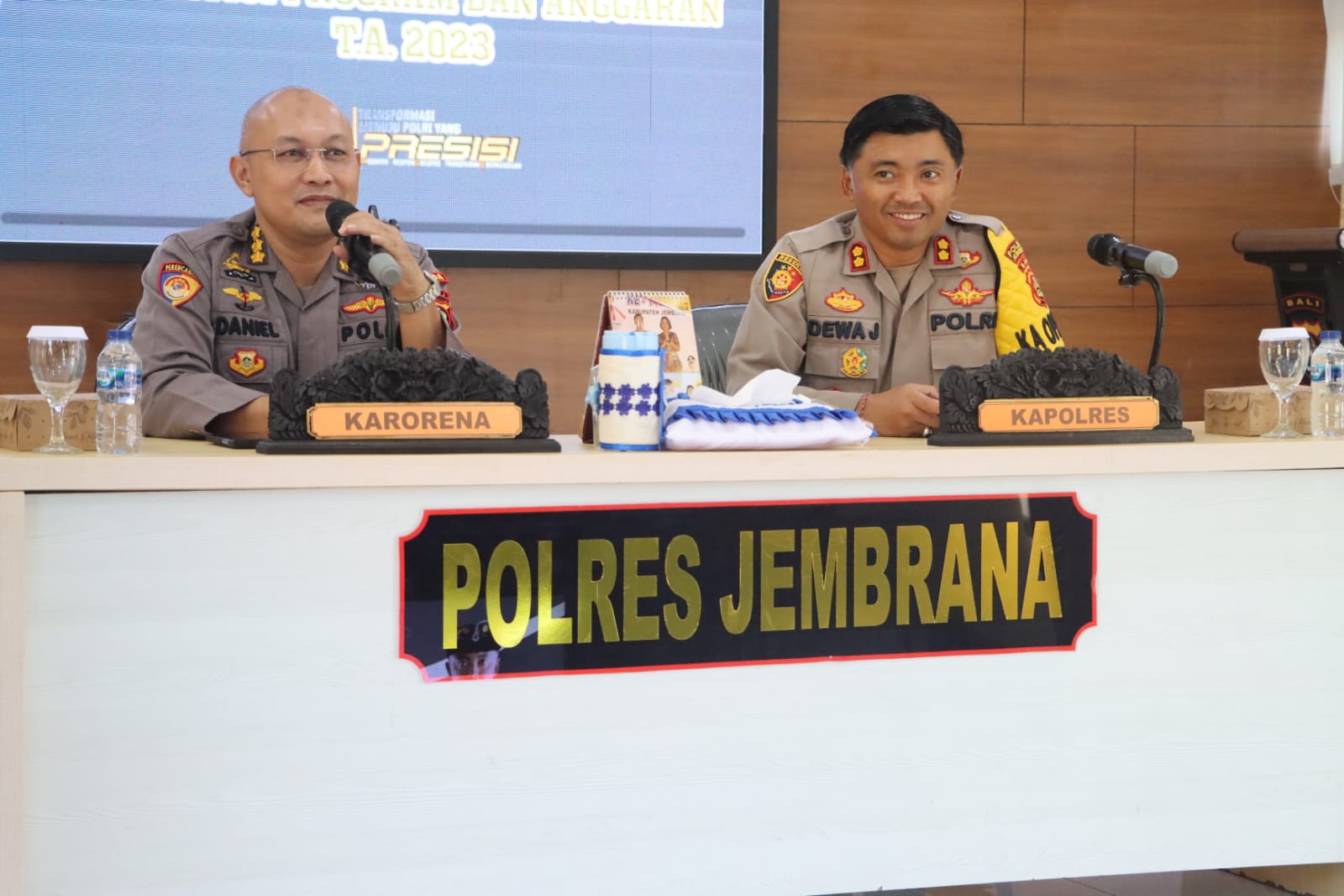 Karo Rena Polda Bali Supervisi Program dan Anggaran T.A 2023 di Polres Jembrana