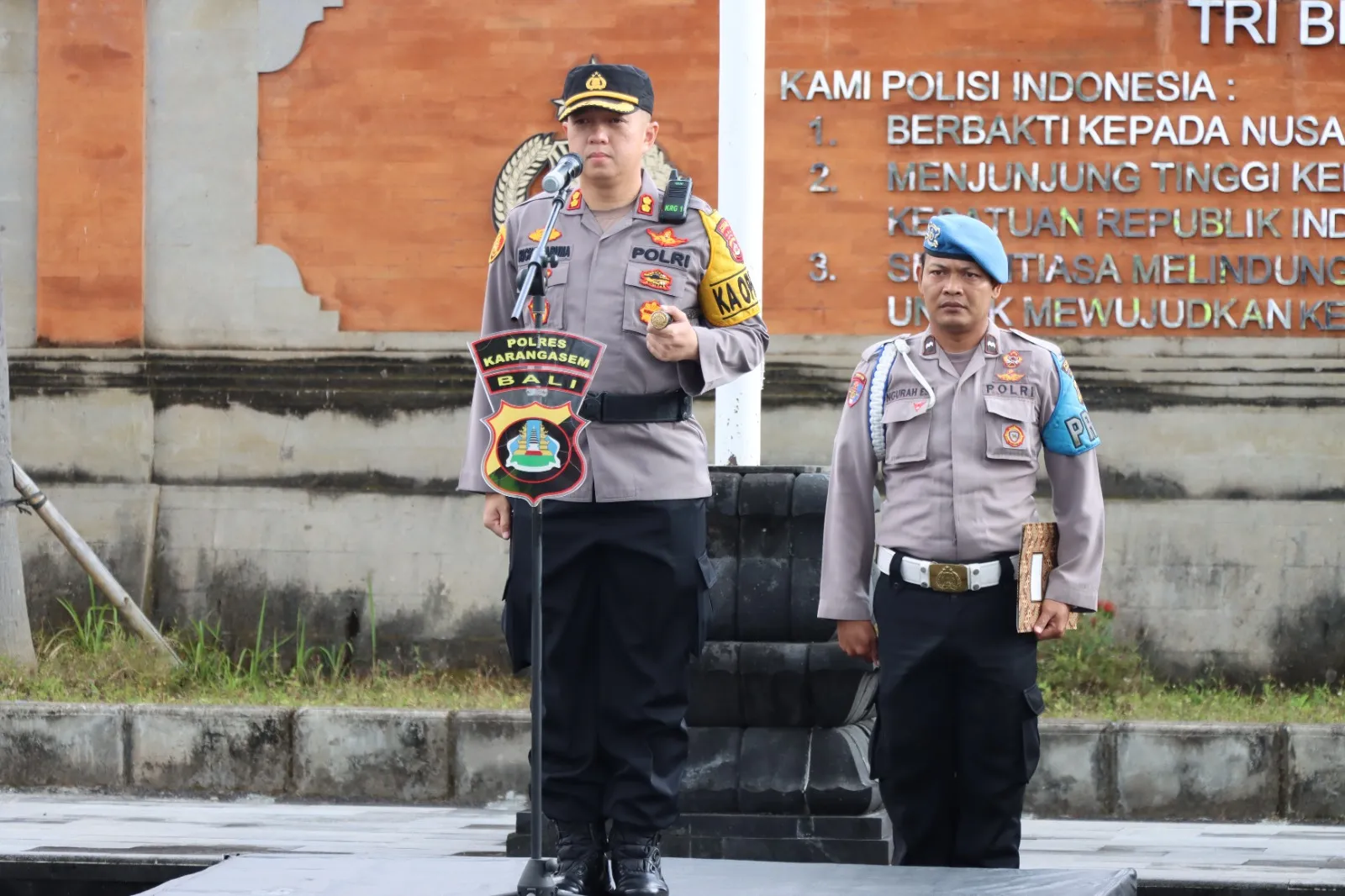 Kapolres Karangasem Pimpin Apel Kesiapan Pasukan Operasi Cipkon Agung 2023
