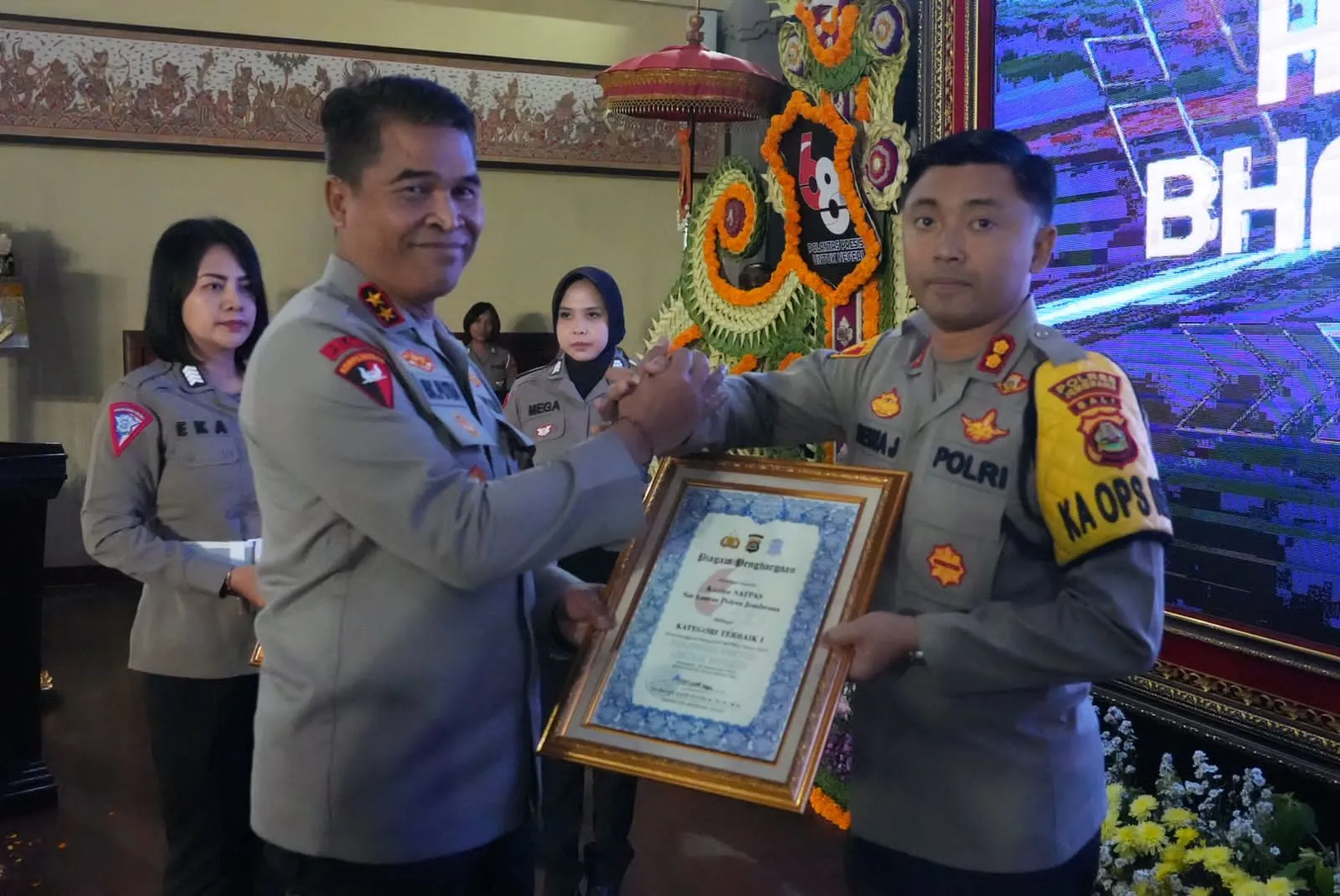 Hari Lalulintas Bhayangkara Ke 68: Polres Jembrana Raih Penghargaan Prestisius dari Kapolda Bali
