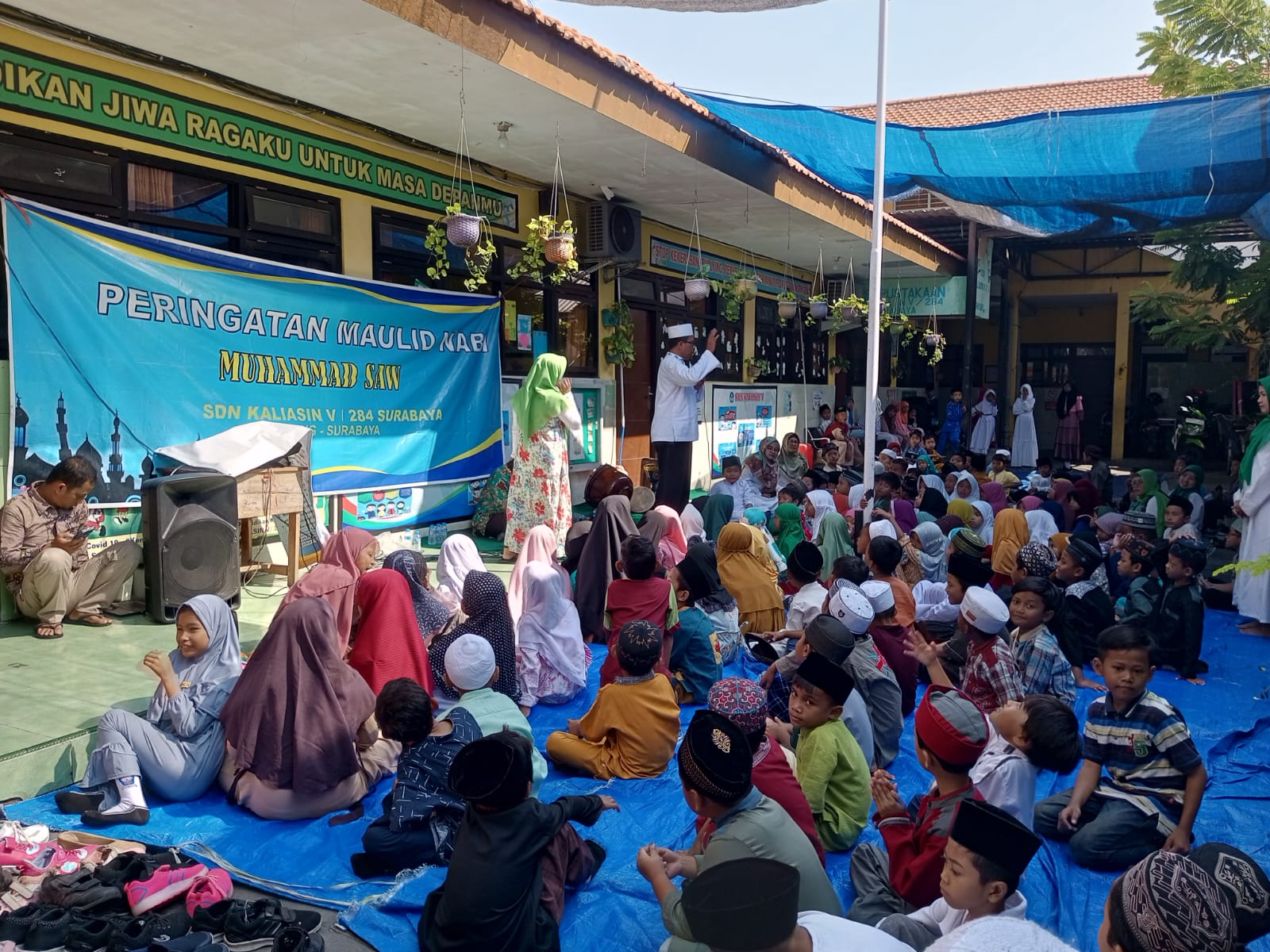 SDN Kaliasin V /284 Surabaya Gelar MAULID NABI MUHAMMAD SAW