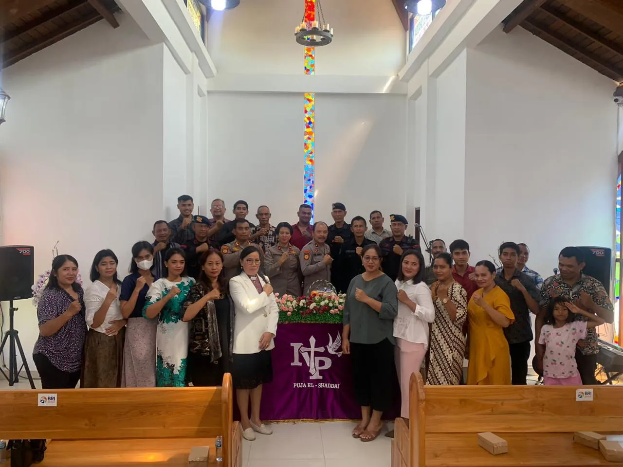 Polda Bali Gelar Minggu Kasih di Greja Al Sadae*