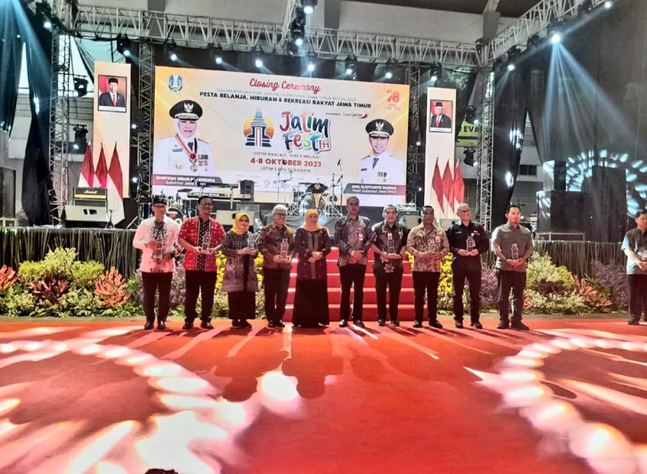 Dinas Perdagangan, Perindustrian dan Tenaga Kerja Ngawi Juara II Ketegori Stand Kecil