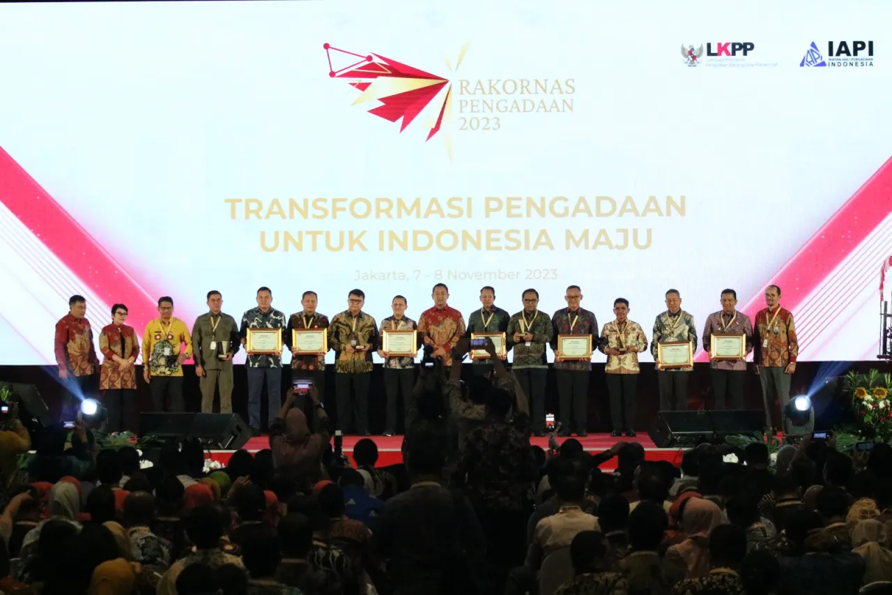 Kemenkumham Raih Penghargaan Terbaik I ITKP di Anugerah Pengadaan 2023*