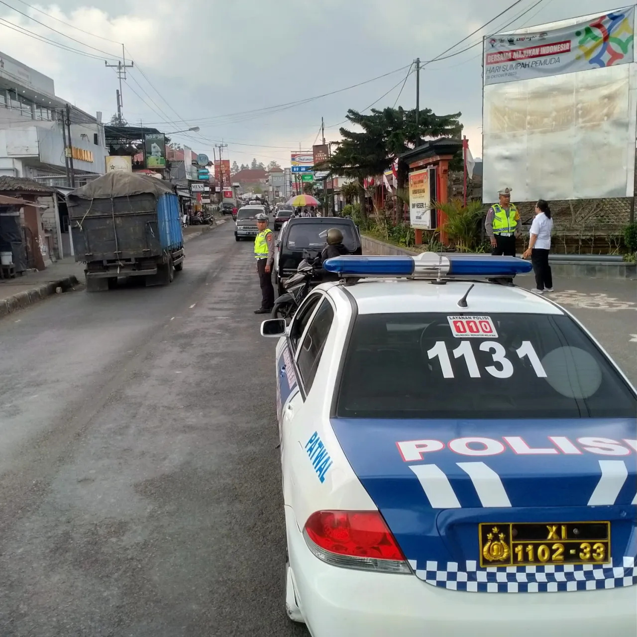 *Patroli Dialogis Polsek Kintamani, Kanit Lantas lakukan ini*