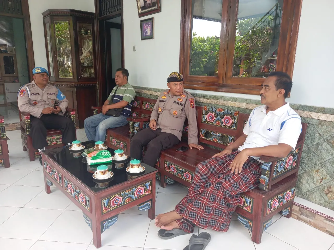 Ciptakan Kamtibmas Yang Kondusif Kapolsek Mengwi Sambangi Tokoh Agama