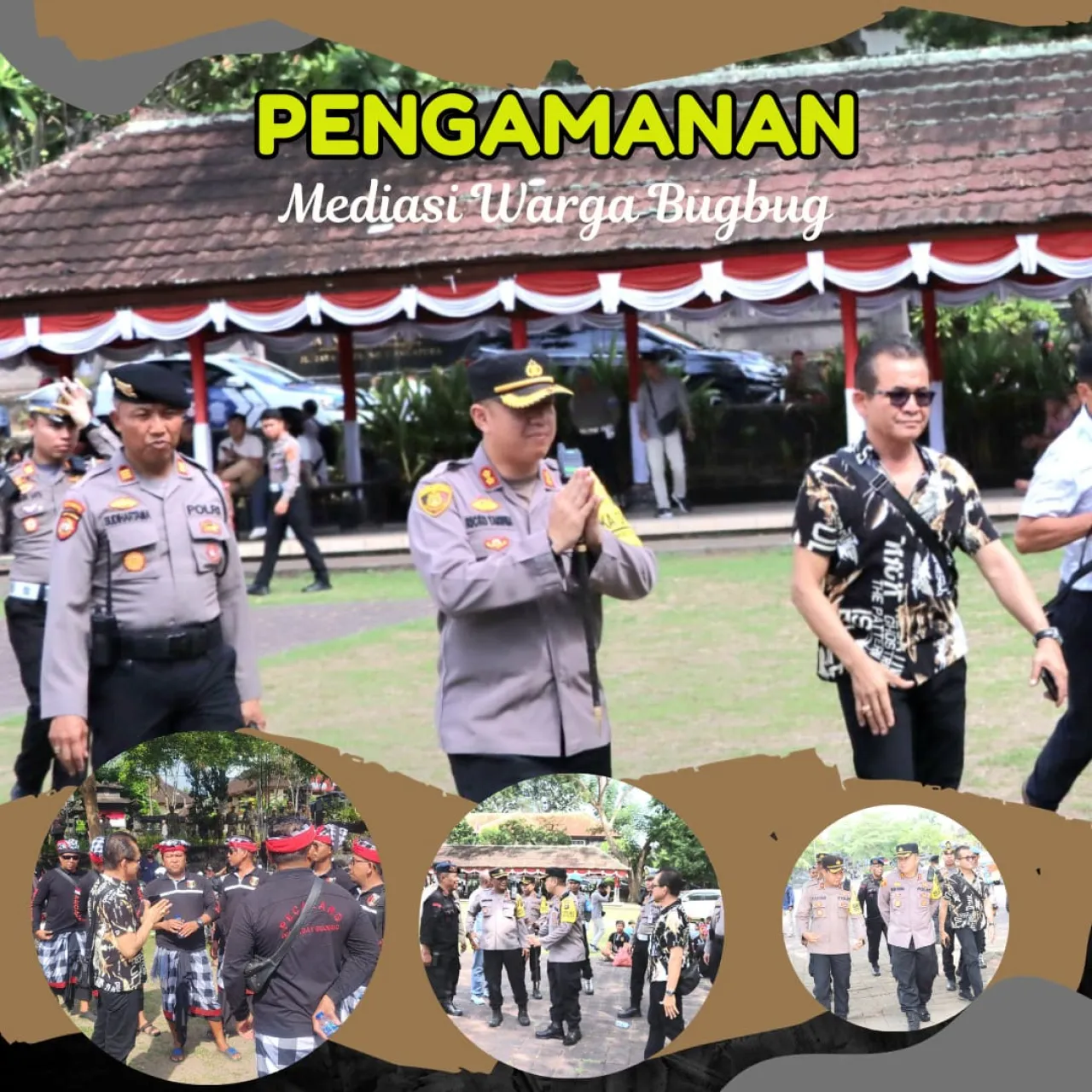 Kapolres Karangasem melaksanakan pengecekan terhadap personil yang melaksanakan pengamanan*