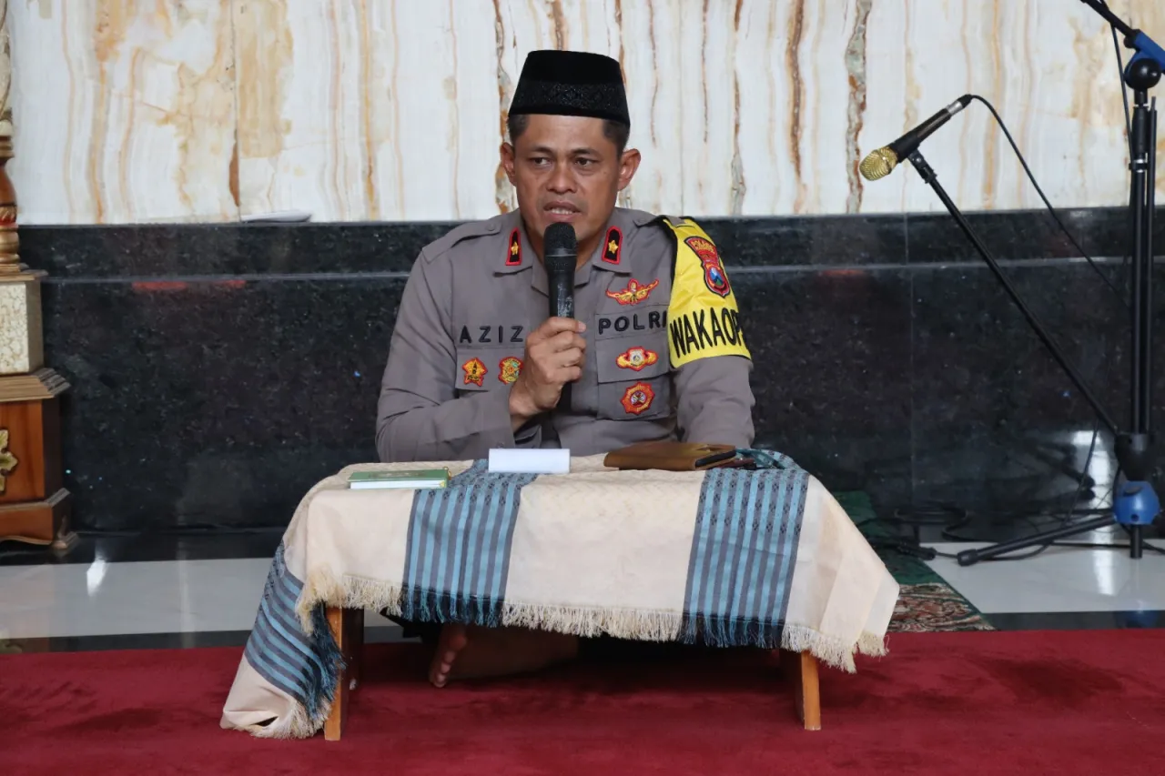 Tingkatkan Iman dan Taqwa Personel, Wakapolres Pasuruan Pimpin Pengajian Rutin