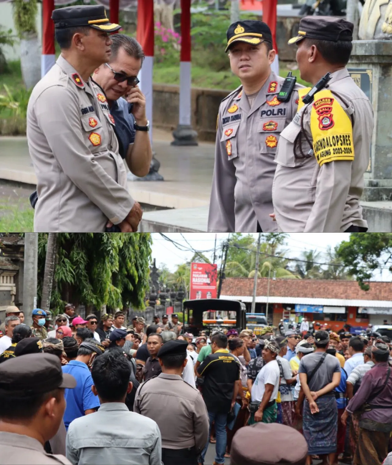 Kapolres Karangasem Pimpin Pengamanan Kegiatan Sidang Lanjutan Gugatan Perdata Melawan Hukum