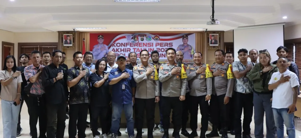 Prestasi Luar Biasa! Konferensi Pers Akhir Tahun 2023 Polres Badung
