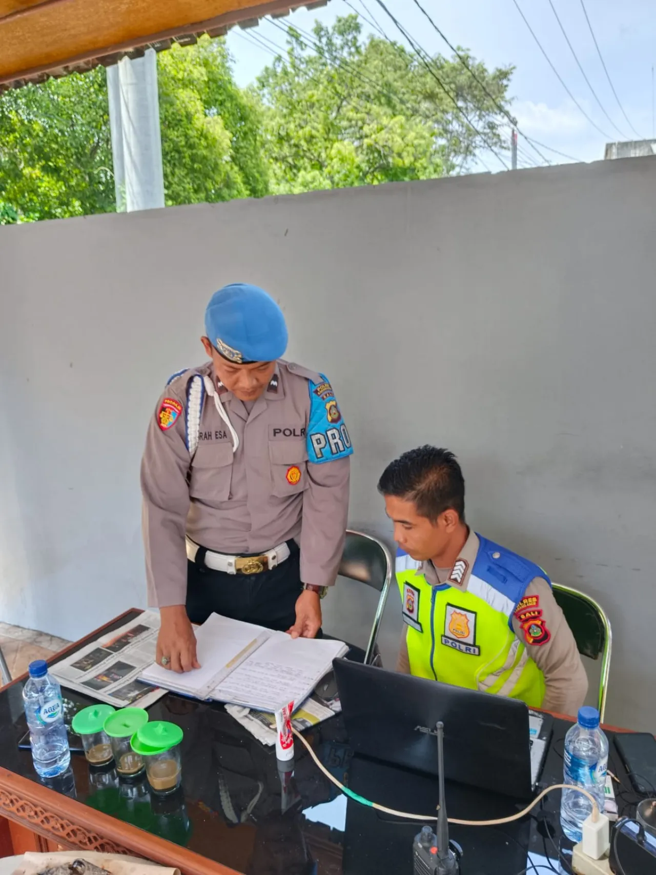 Memastikan kehadiran personil, Sub Satgas Propam dalam OMB melakukan Pengecekkan saat Pelaksanaan Tugas.