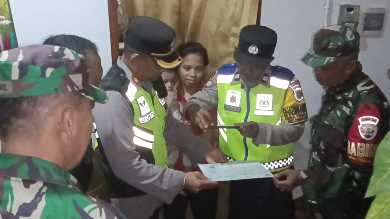 Polsek Denbar Terus Berupaya Ciptakan Situasi Kondusif Jelang Pemilu 2024 Dengan Patroli Tiga Pilar