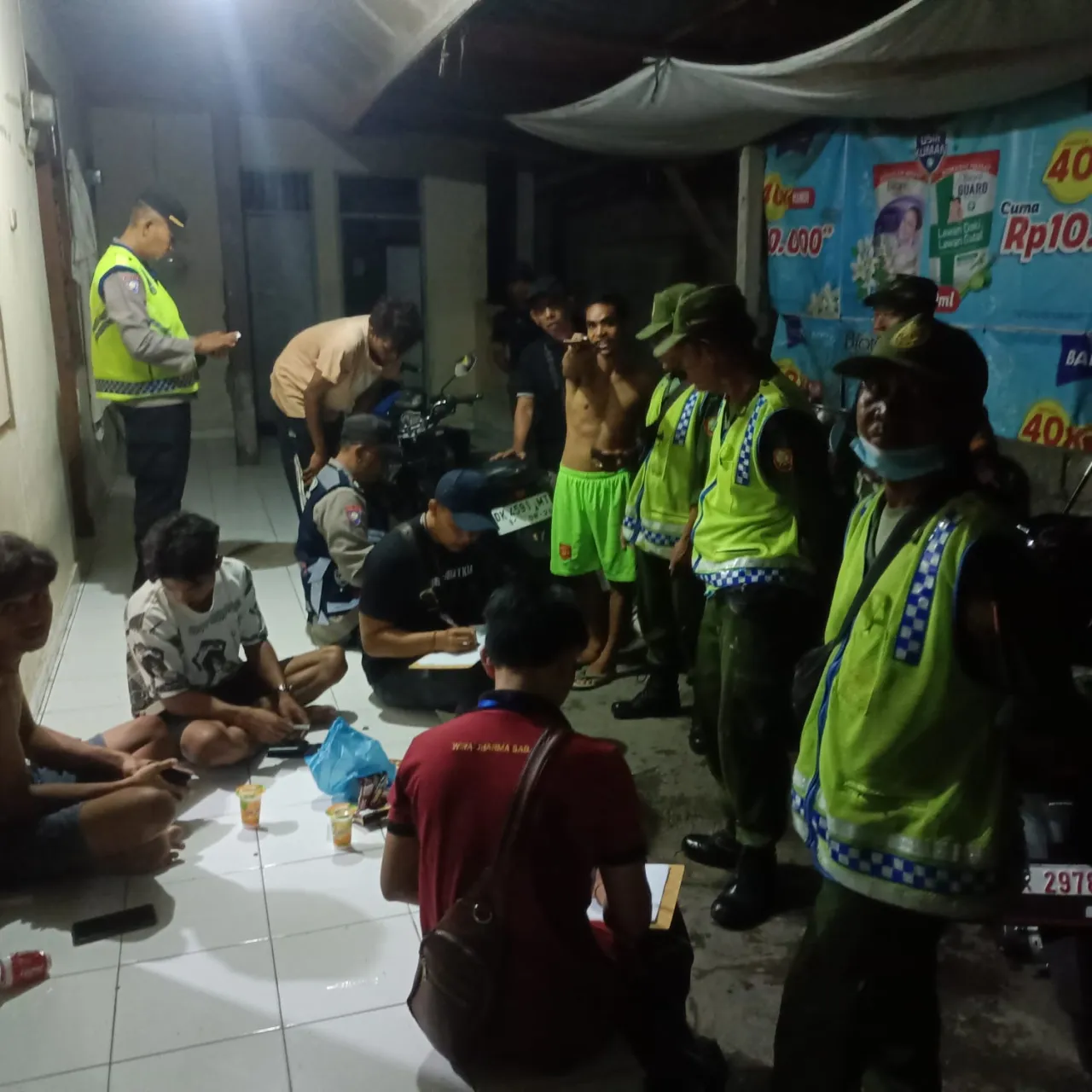 Cegah Masuknya Pelaku Kejahatan Dari Luar Bali Polsek Denbar Giatkan Tibduktang Tiga Pilar