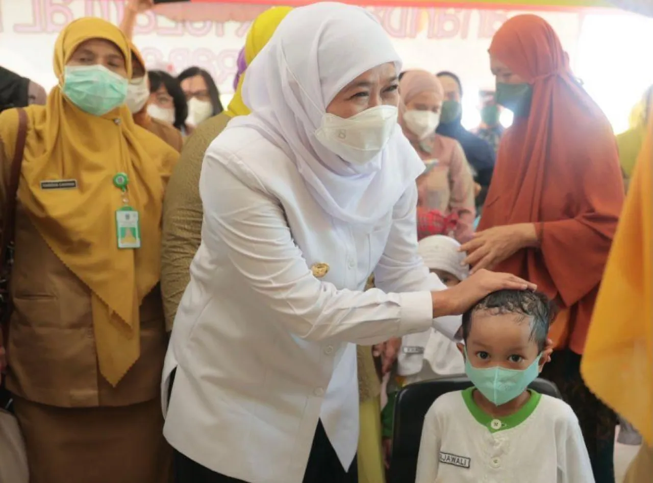 Berhasil Lampaui Target, Gubernur Khofifah: Capaian Sub PIN Polio Jatim Tembus 105,93%