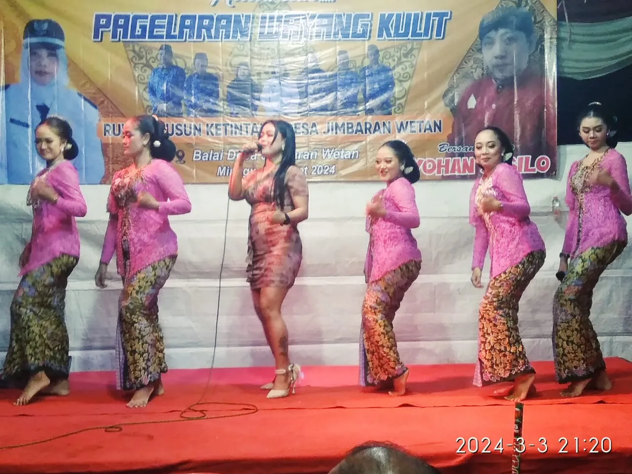 Gelaran Wayang Kulit dan Campursari Meriahkan Ruwatan Desa Jimbaran Wetan