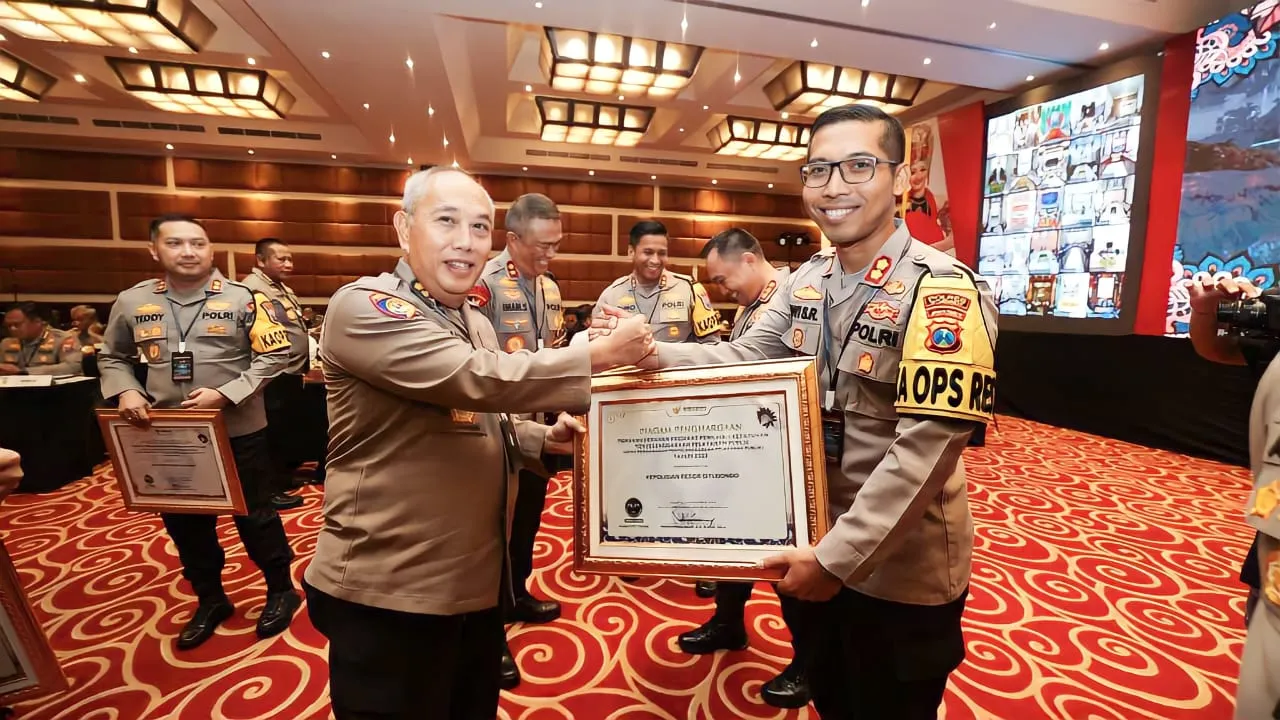 Polres Situbondo Peroleh Penghargaan Pelayanan Publik Kategori Kualitas Tinggi dari Ombudsman RI