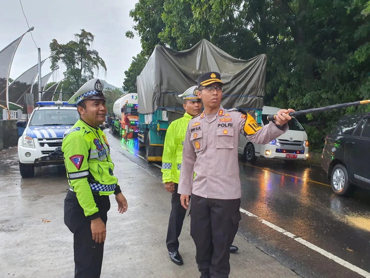 Kapolres Situbondo Atur Lalu Lintas Dilokasi Kecelakaan