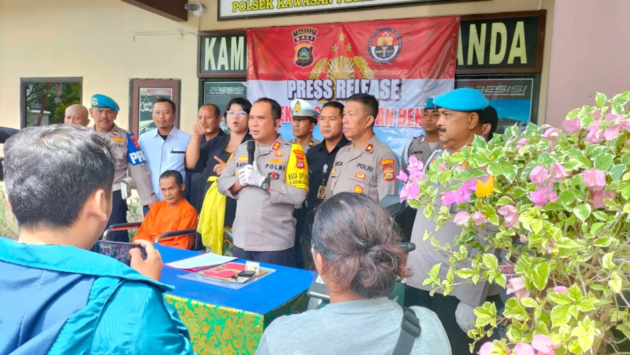 Press Realese Polsek Kawasan Pel.Benoa Bekuk  Residivis Tindak Pidana Curanmor