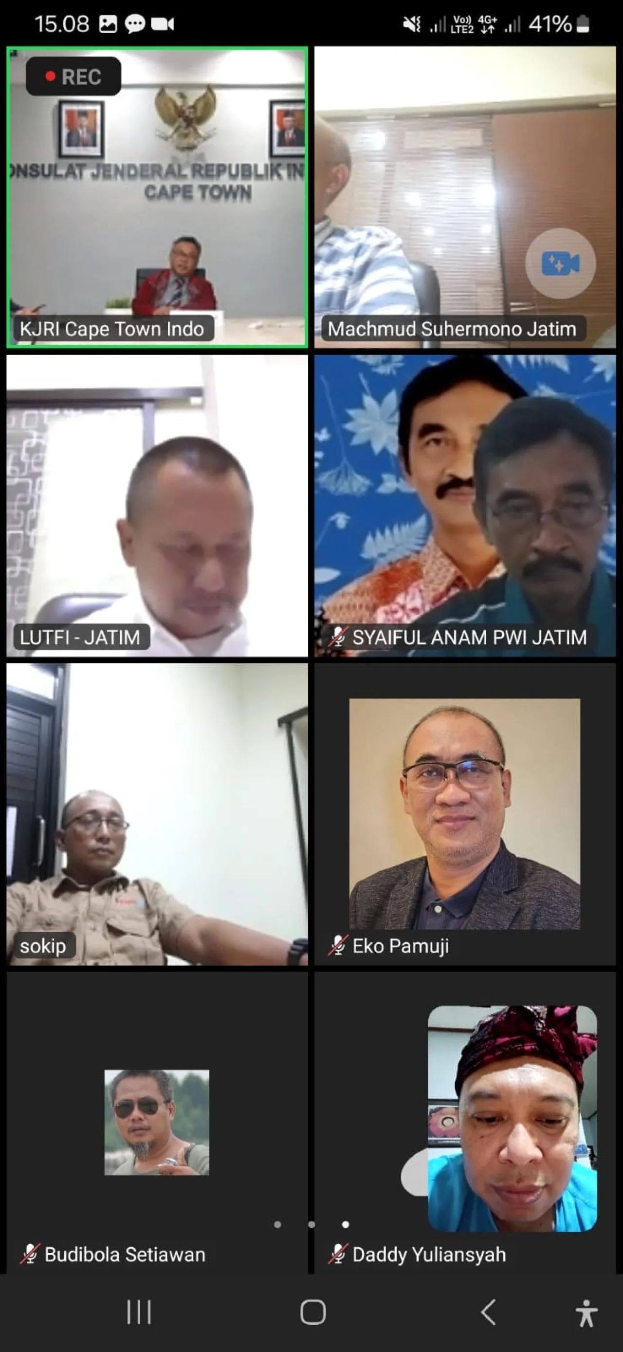 KJRI Cape Town dan PWI Jatim Jalin Silaturahmi Secara Virtual