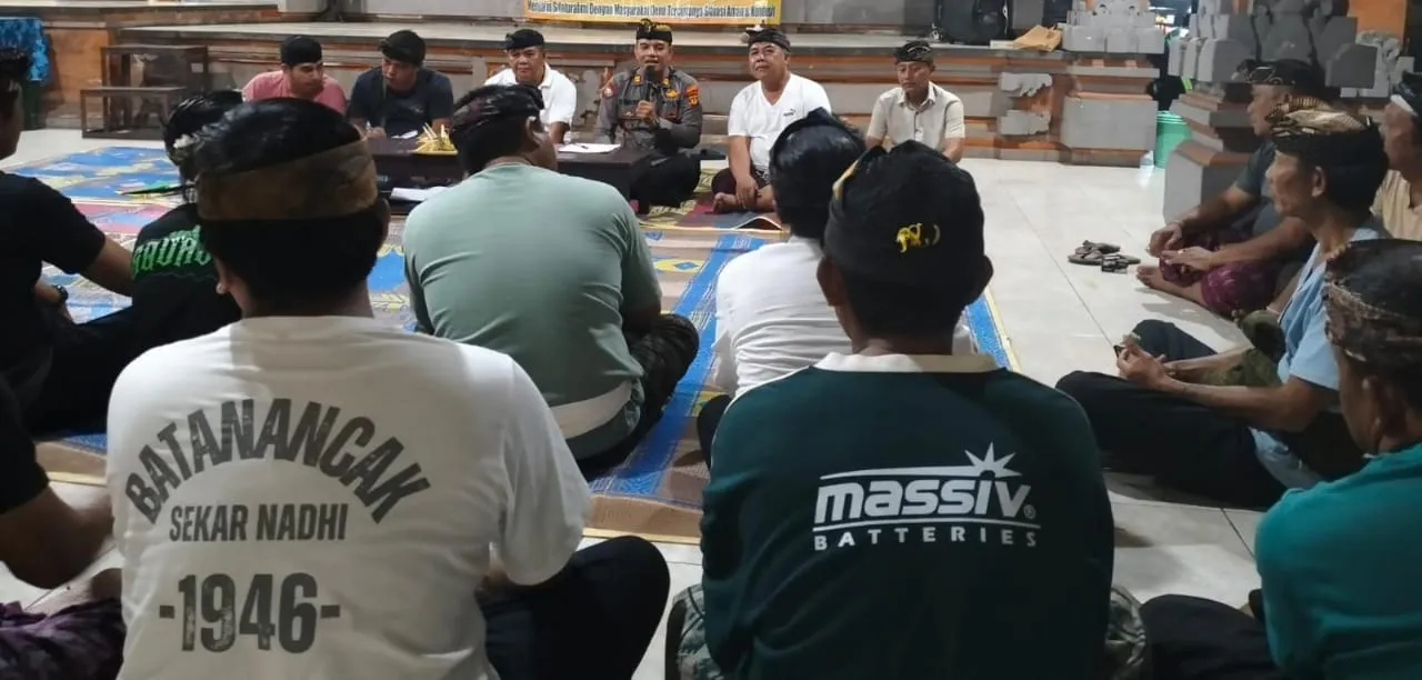 Safari Kamtibmas Polresta Denpasar Tingkatkan Keamanan di Banjar Batan Ancak Jelang KTT WWF