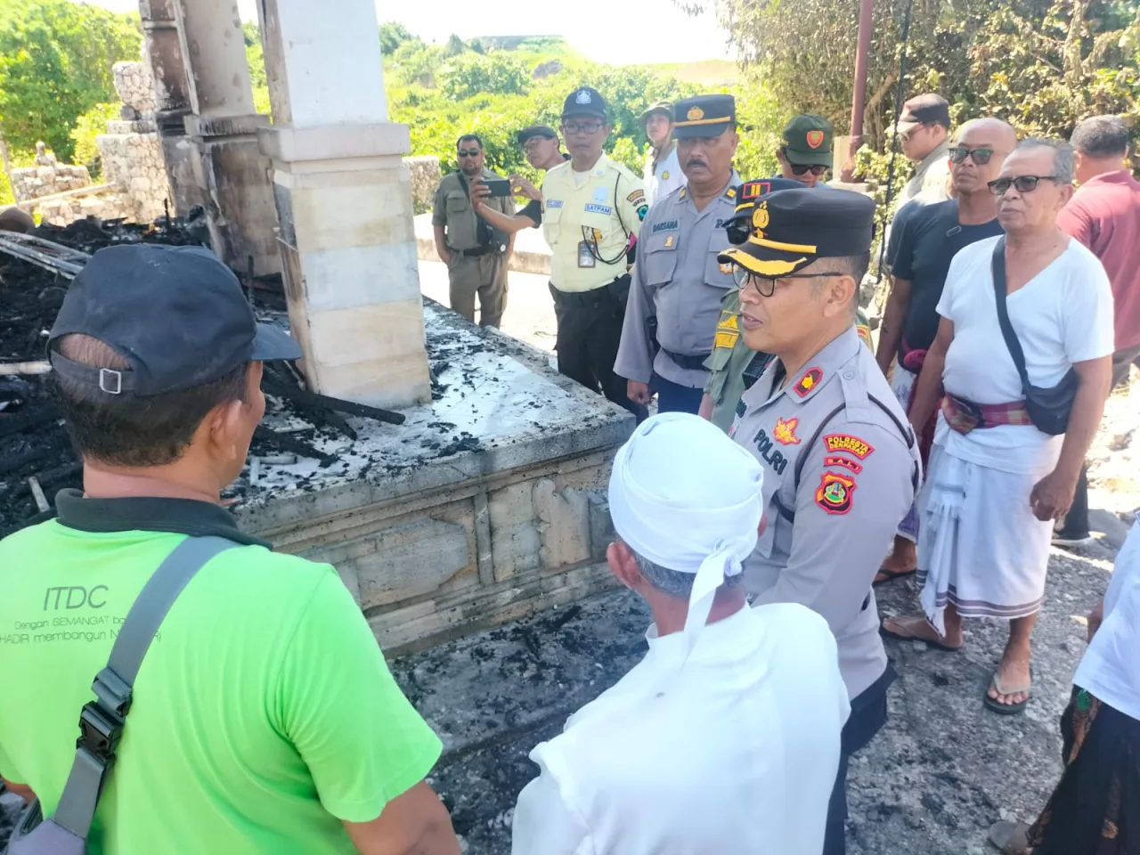 Kebakaran Wantilan Pura Bias Tugel Nusa Dua, Ini Penjelasan Polisi*