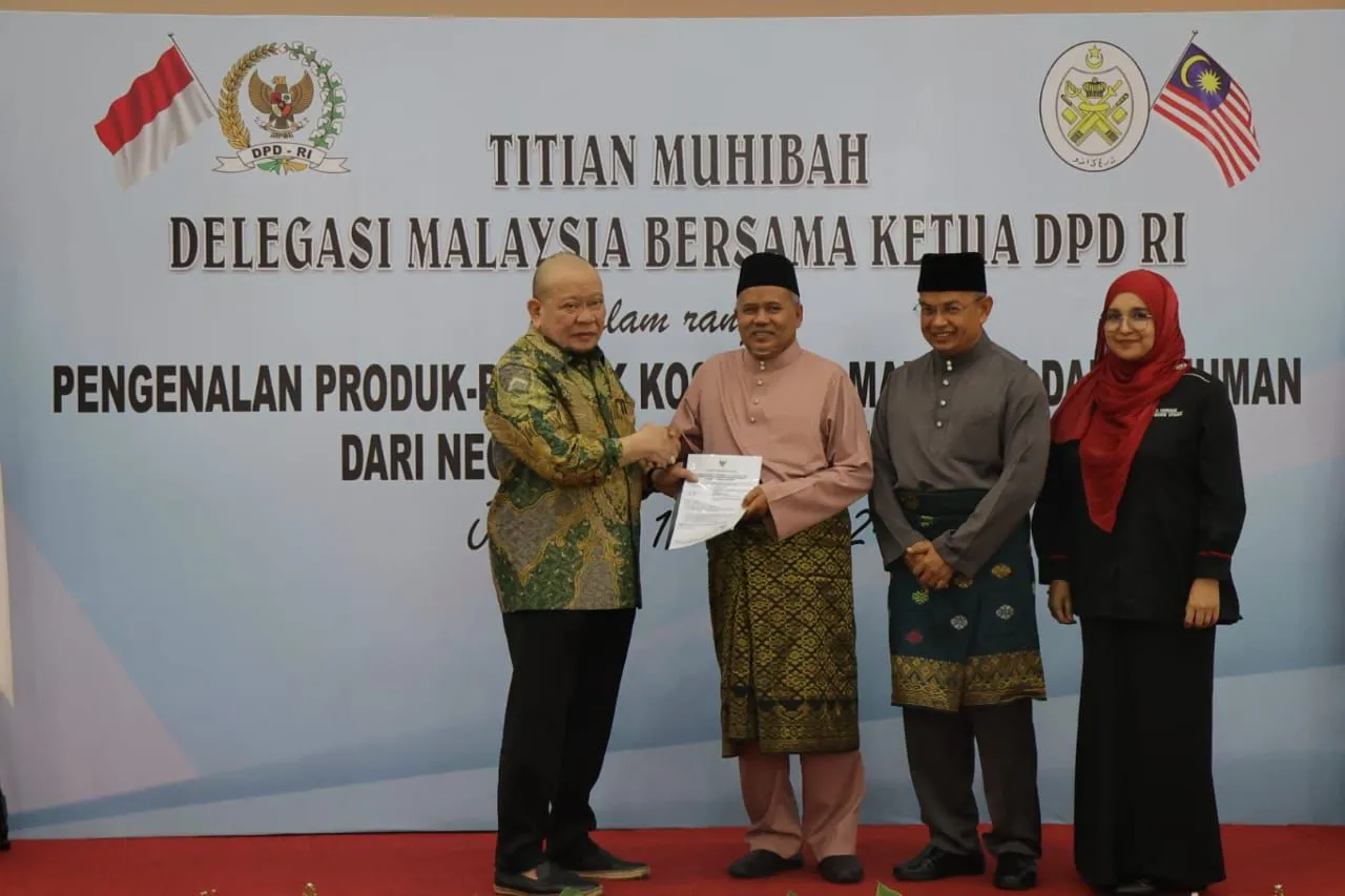 Terima Delegasi dari Trengganu, Ketua DPD RI Dorong Strategi Ekonomi Wilayah Indonesia
