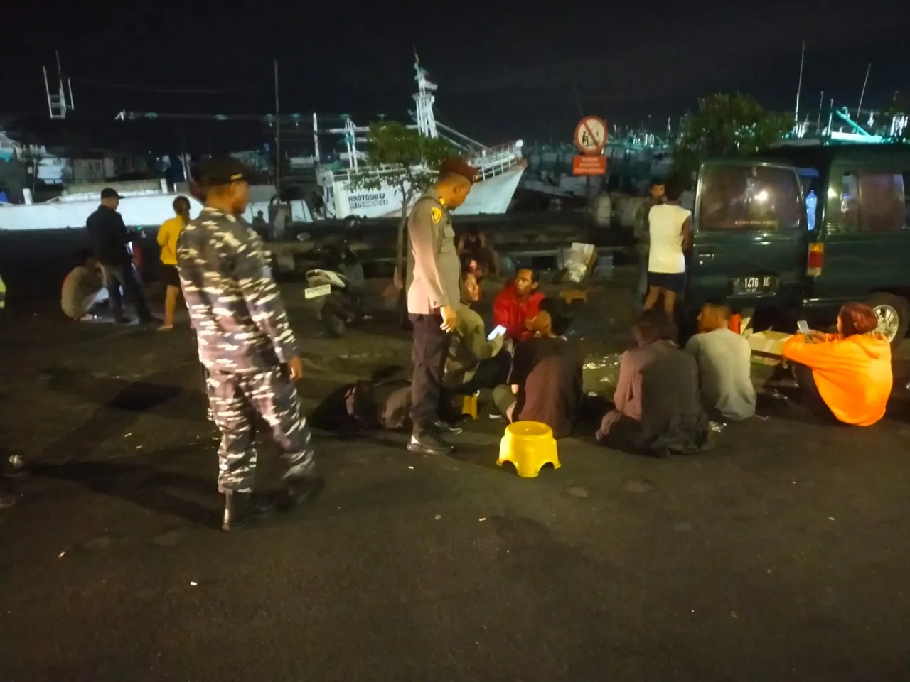 Patroli Gabungan Polsek Benoa dan Inkait Tertibkan ABK.