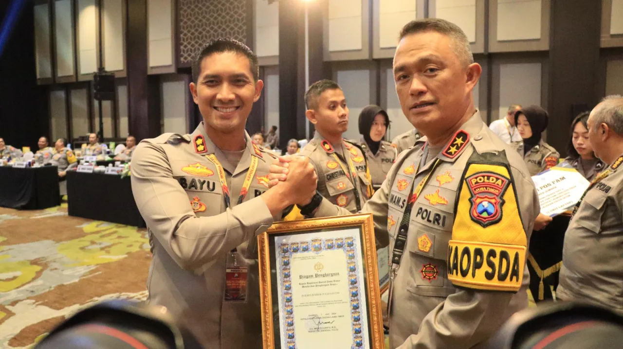 Amankan Lebaran 2024,Polres Jember Raih Juara 1 Sebagai Pos Pelayanan dan Pengamanan Terpadu Terbaik se Polda Jatim