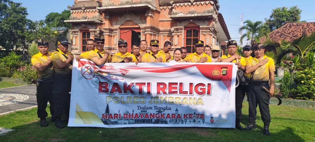BAKTI RELIGI POLSEK KAWASAN PELABUHAN GILIMANUK DI GEREJA GKPB GILIMANUK